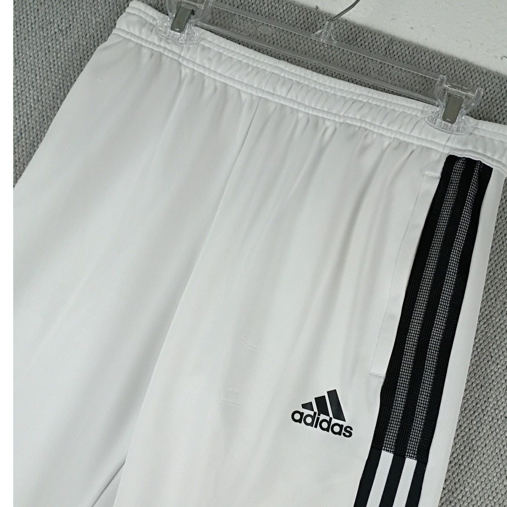 Adidas Tiro Track Pants Mens M* White Black AeroReady Primegreen Soccer Joggers - Picture 2 of 10